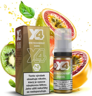 E-liquid X4 Bar Juice Kiwi Passionfruit Guava 10ml - 20mg