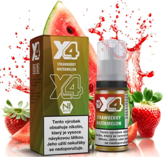 E-liquid X4 Bar Juice Strawberry Watermelon 10ml - 20mg