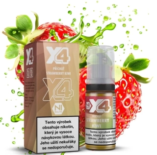 E-liquid X4 Bar Juice Strawberry Kiwi 10ml - 10mg