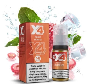 E-liquid X4 Bar Juice Lychee Ice 10ml - 10mg