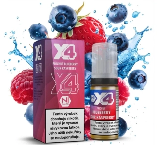 E-liquid X4 Bar Juice Blue Sour Raspberry 10ml - 10mg