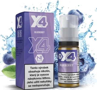 E-liquid X4 Bar Juice Blueberry 10ml - 10mg