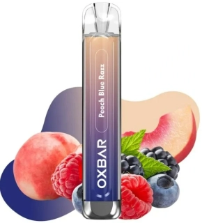 Jednorázová elektronická cigareta OXVA OXBAR C800 Peach Blue Razz 16mg