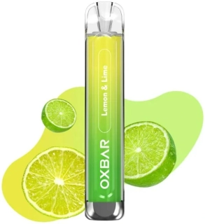 Jednorázová elektronická cigareta OXVA OXBAR C800 Lemon & Lime 16mg