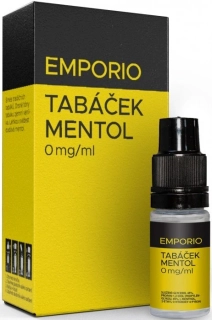 E-liquid EMPORIO Tabáček - Mentol 10ml - 0mg