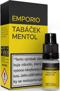E-liquid EMPORIO Tabáček - Mentol 10ml - 6mg