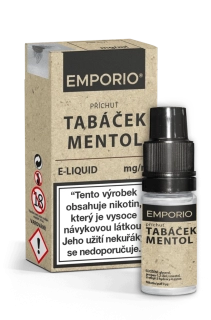 E-liquid EMPORIO Tabáček - Mentol 10ml - 18mg