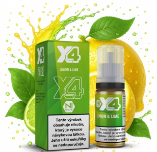 E-liquid X4 Bar Juice Lemon and Lime 10ml - 10mg