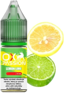 E-liquid OXVA OX PASSION Salts Lemon Lime 10ml - 10mg