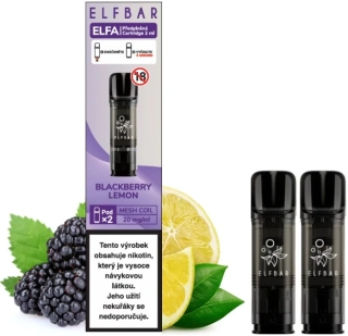 Elf Bar ELFA Pods cartridge 2Pack Blackberry Lemon 20mg