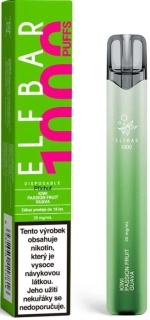 Jednorázová elektronická cigareta Elf Bar 1000 Kiwi Passion Fruit Guava 20mg