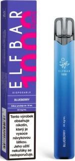 Jednorázová elektronická cigareta Elf Bar 1000 Blueberry 20mg