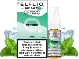 E-liquid ELFLIQ Nic SALT Menthol 10ml - 10mg