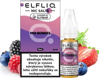 E-liquid ELFLIQ Nic SALT Mixed Berries 10ml - 20mg
