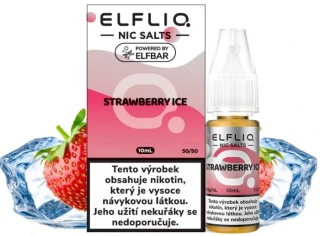 E-liquid ELFLIQ Nic SALT Strawberry Ice 10ml - 10mg