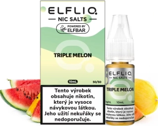 E-liquid ELFLIQ Nic SALT Triple Melon 10ml - 20mg