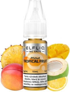 E-liquid ELFLIQ Nic SALT Tropical Fruit 10ml - 10mg