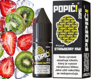 E-liquid POPIČ! Salt Strawberry Kiwi 10ml - 20mg