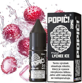 E-liquid POPIČ! Salt Lychee Ice 10ml - 20mg
