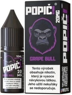 E-liquid POPIČ! Salt Grape Bull 10ml - 20mg