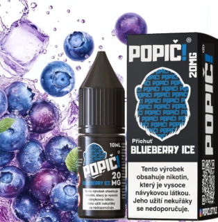 E-liquid POPIČ! Salt Blueberry Ice 10ml - 20mg