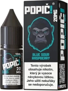 E-liquid POPIČ! Salt Blue Sour Raspberry 10ml - 20mg