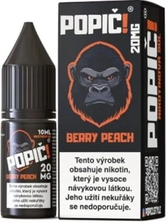 E-liquid POPIČ! Salt Berry Peach 10ml - 20mg