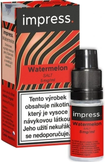 E-liquid IMPRESS SALT Watermelon 10ml - 5mg