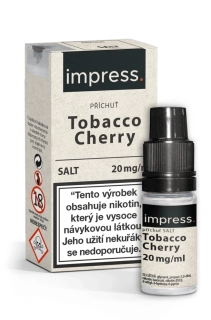 E-liquid IMPRESS SALT Tobacco Cherry 10ml - 20mg