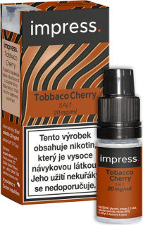 E-liquid IMPRESS SALT Tobacco Cherry 10ml - 20mg
