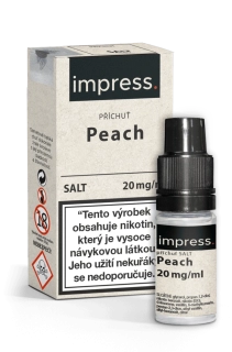 E-liquid IMPRESS SALT Peach 10ml - 20mg