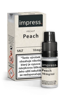 E-liquid IMPRESS SALT Peach 10ml - 10mg