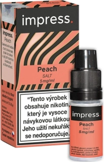 E-liquid IMPRESS SALT Peach 10ml - 5mg