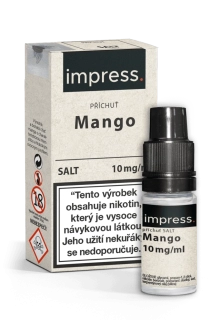 E-liquid IMPRESS SALT Mango 10ml - 10mg