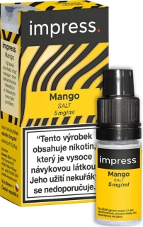 E-liquid IMPRESS SALT Mango 10ml - 5mg