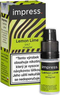 E-liquid IMPRESS SALT Lemon Lime 10ml - 10mg