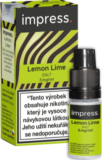 E-liquid IMPRESS SALT Lemon Lime 10ml - 5mg