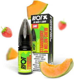 E-liquid RIOT X Salt Strawberry & Melon Chew 10ml - 10mg