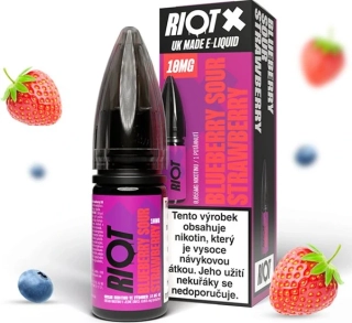 E-liquid RIOT X Salt Blueberry Sour Strawberry 10ml - 10mg