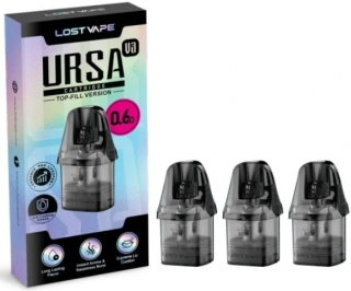 Náhradní cartridge (POD) Lost Vape Ursa Pod V3 0,6ohm / 2,5ml (3Pack)