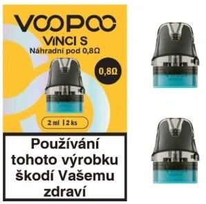 Náhradní cartridge (POD) VOOPOO VINCI S 0,8ohm / 2ml (2Pack)