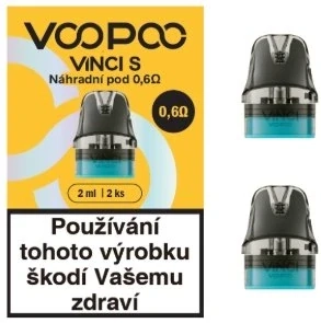 Náhradní cartridge (POD) VOOPOO VINCI S 0,6ohm / 2ml (2Pack)