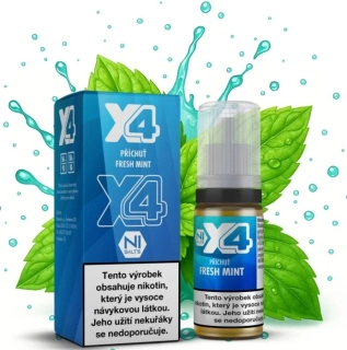 E-liquid X4 Bar Juice Fresh Mint 10ml - 20mg