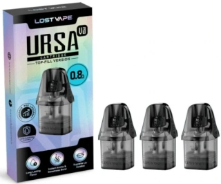 Náhradní cartridge (POD) Lost Vape Ursa Pod V3 0,8ohm / 2,5ml (3Pack)