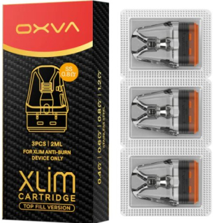 Náhradní cartridge (POD) OXVA Xlim Top Fill SS 0,8ohm / 2ml (3Pack)
