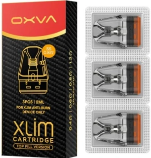 Náhradní cartridge (POD) OXVA Xlim Top Fill SS 0,8ohm / 2ml (3Pack)