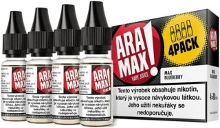 E-liquid ARAMAX 4Pack Max Blueberry 4x10ml / 18mg