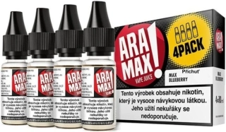 E-liquid ARAMAX 4Pack Max Blueberry 4x10ml / 6mg