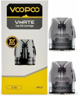 Náhradní cartridge (POD) VOOPOO VMATE TOP FILL 0,7ohm / 2ml (2Pack)