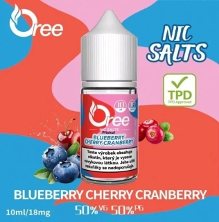 E-liquid Oree SALT Blueberry cherry cranberry 10ml - 18mg